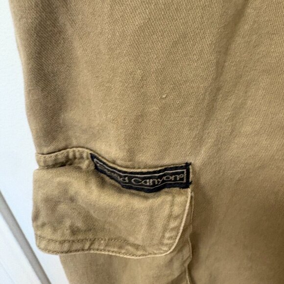 Vintage Y2K Cargo Pants Khaki Tan Grand Canyon Size 38/34 - Picture 7 of 11